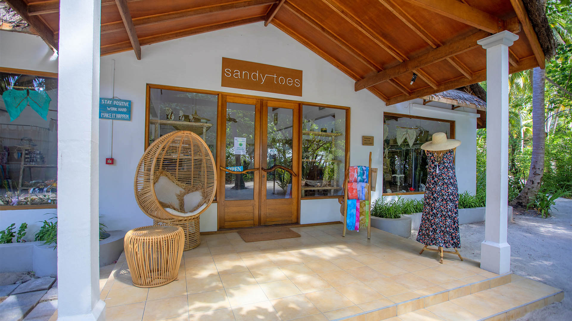Entrance view of Sandy toes at Maldives
