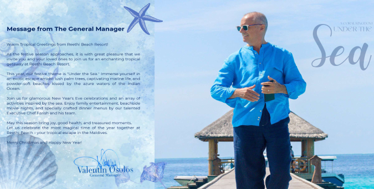 Experience the Ultimate Festive Season at Reethi Beach Resort: Dive into Our 'Under the Sea' Themed Celebration