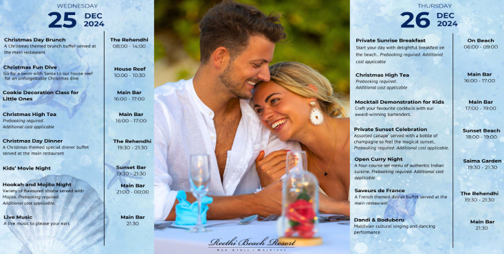 Experience the Ultimate Festive Season at Reethi Beach Resort: Dive into Our 'Under the Sea' Themed Celebration