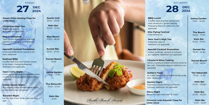 Experience the Ultimate Festive Season at Reethi Beach Resort: Dive into Our 'Under the Sea' Themed Celebration