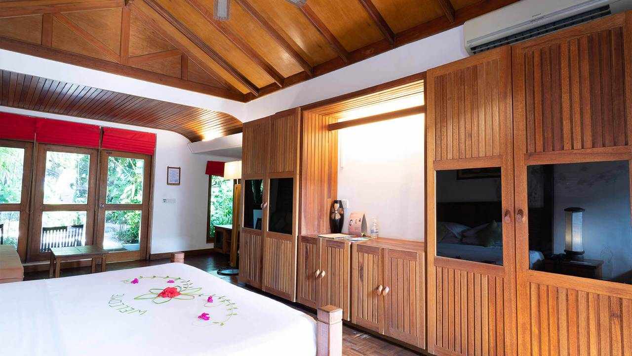 Interior of a Reethi Suite Villa at Reethi Beach Resort, Maldives
