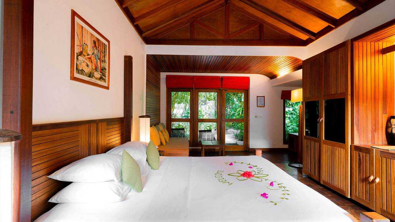 A Reethi Sunrise Villa located on the sunrise side of the island