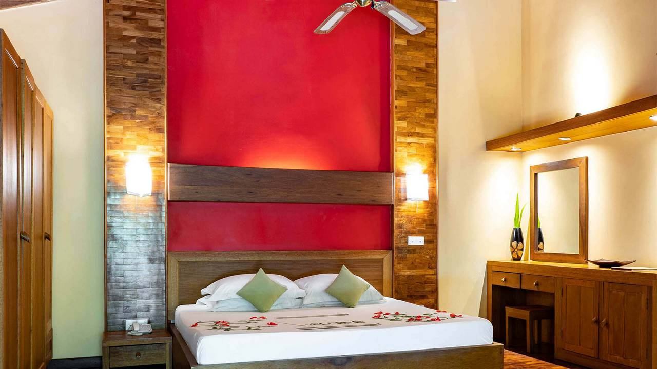 Interior of luxury villa at Reethi Beach Resort