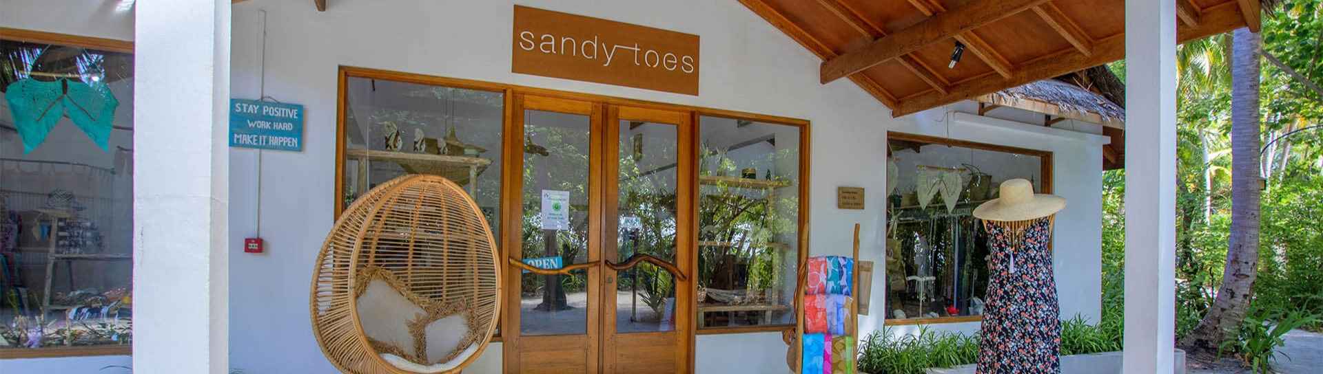 Entrance view of Sandy toes at Maldives